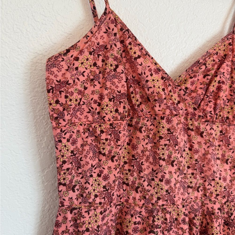 Vintage retro Betsey Johnson Pink Floral Mini boho summer 90s grunge cottagecore - Picture 6 of 11